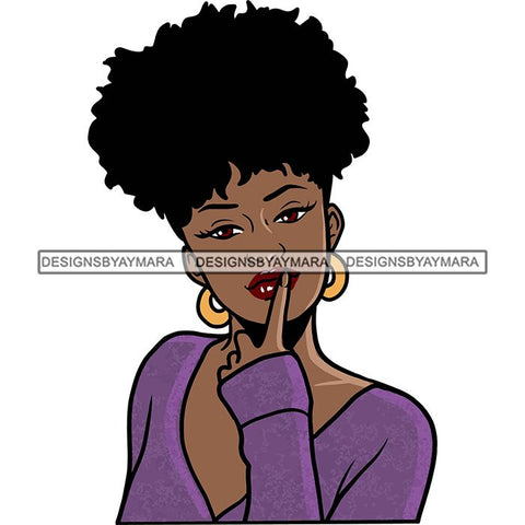 Afro African American Lady Woman Classy Nubian SVG Cutting Files