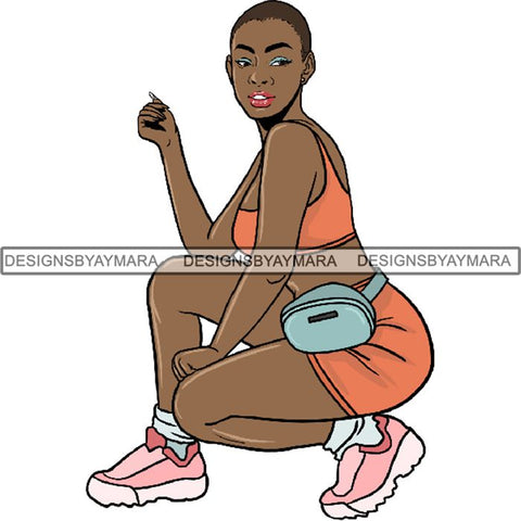 Melanin Bald Short Hairstyle Queen Goddess Nubian .SVG Cut Files For Silhouette and Cricut and Much More