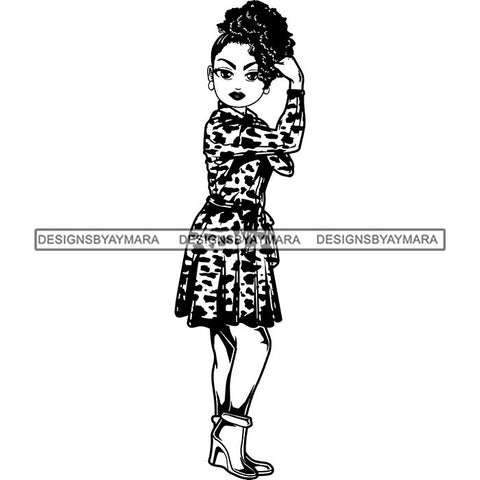 Afro Strong Classy Lola Flexing Believe in Yourself .SVG Cutting Files For Silhouette and Cricut and More!