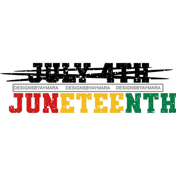 Juneteenth Emancipation Freedom June19 Holiday African American History  SVG PNG JPG Vector Cutting Files