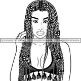 Afro Latina Woman SVG Cutting Files For Silhouette Cricut and More