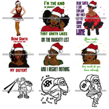 Mega Bundle 106 Christmas Designs Cold Weather Snow Santa Winter SVG PNG JPG Cutting Designs Silhouette Sublimation