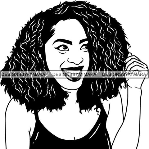 Afro Lady Black Goddess Melanin Dark Latina Morena SVG Files For Cutting and More!