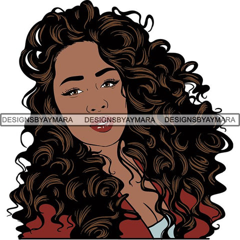 Afro Woman Nubian Melanin Popping Unique Design SVG Cutting Files For Silhouette Cricut and More