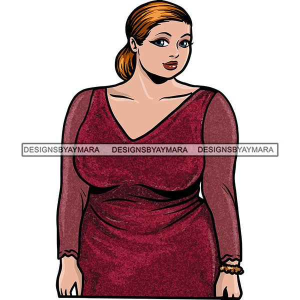 Attractive BBW Nubian Melanin Popping Beautiful African American Big Woman SVG Cutting Files
