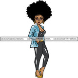 Afro Lola Boss Lady Quotes SVG Cutting Files For Silhouette Cricut and More