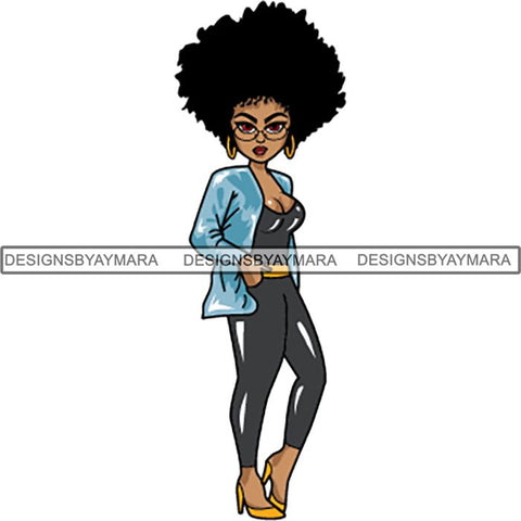 Afro Lola Boss Lady Quotes SVG Cutting Files For Silhouette Cricut and More