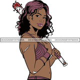 Afro Black Woman Halloween SVG Cutting Files For Silhouette Cricut and More