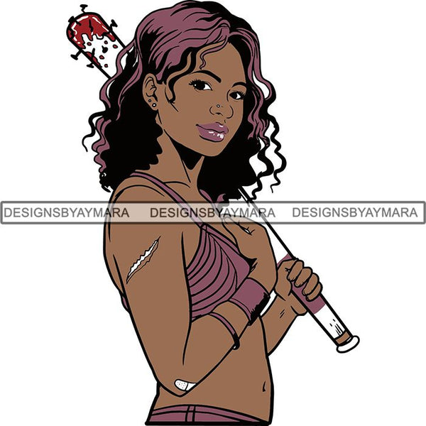 Afro Black Woman Halloween SVG Cutting Files For Silhouette Cricut and More