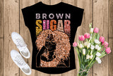 Brown Sugar Melanin Woman Sparkles African American Female Nubian Designs For T-Shirts Sublimation Print Cut Cutting SVG PNG JPG Vector Files