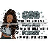Afro Independent Successful Woman SVG Cutting Files For Silhouette Cricut and More