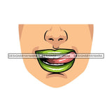 Funny Half Face Cute Designs For Mask Virus Protection SVG Cutting Files