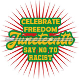 Juneteenth Emancipation Freedom June19 Holiday African American History  SVG PNG JPG Vector Cutting Files