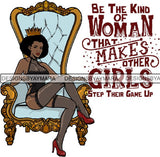 Afro Queen Goddess Melanin Nubian Glamour .PNG Print Files Not For Cutting