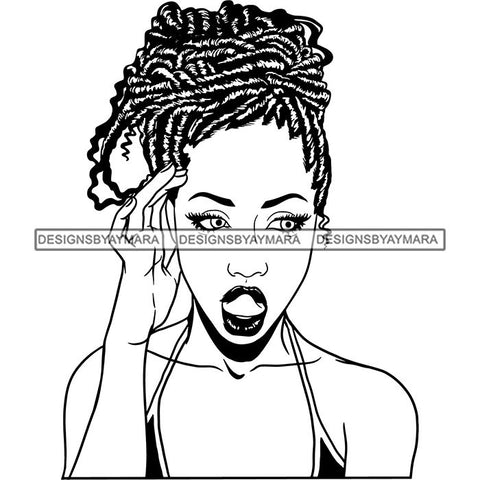 Afro Lady Black Goddess Melanin Dark Latina Morena SVG Files For Cutting and More!
