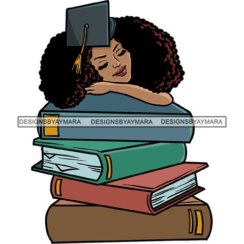 Graduation Achievement Hard Work Diploma Success Robe Cap Certificate College SVG Cutting Files