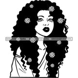 Afro African American Lady Woman Classy Nubian SVG Cutting Files