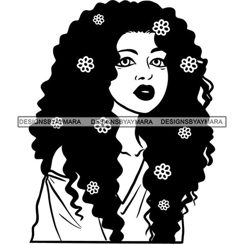 Afro African American Lady Woman Classy Nubian SVG Cutting Files