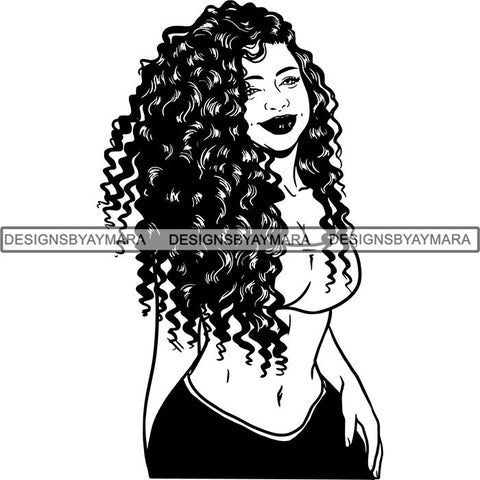 Afro Melanin Popping Nubian Queen SVG Cutting Files For Silhouette Cricut and More