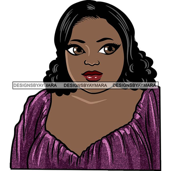 Attractive BBW Nubian Melanin Popping Beautiful African American Big Woman SVG Cutting Files