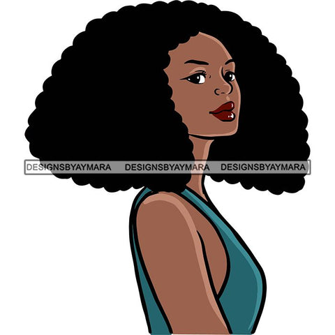 Afro African American Lady Woman Classy Nubian SVG Cutting Files