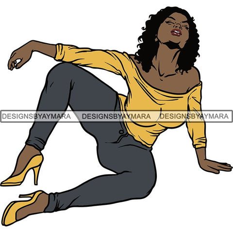 Afro Woman Goddess Diva Melanin Love Sensual .SVG Cut Files For Silhouette and Cricut and More!