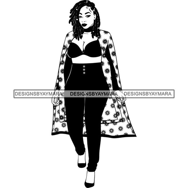Afro Lady Black Goddess Melanin Dark Latina Morena SVG Files For Cutting and More!