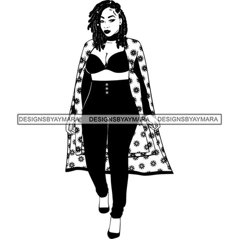 Afro Lady Black Goddess Melanin Dark Latina Morena SVG Files For Cutting and More!
