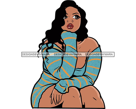 Afro African American Lady Woman Classy Nubian SVG Cutting Files