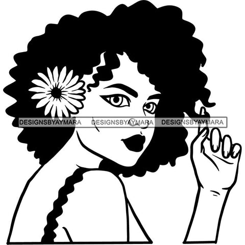 Afro African American Lady Woman Classy Nubian SVG Cutting Files