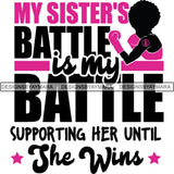 Strong Afro Woman SVG Cancer Survivor Cutting Files For Silhouette Cricut and More