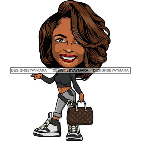 Cute Afro Lola Boss Lady Summer Fashion Dope Diva Glamour .SVG Cutting