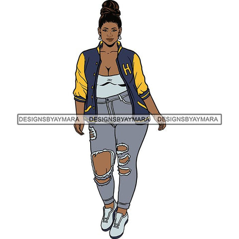 BBW Thick Thigh Woman Sassy Exotic Curvy Big Bone Goddess .SVG Cutting Files For Silhouette and Cricut and More!