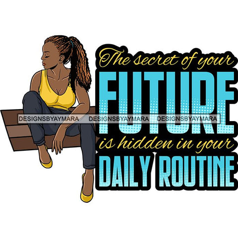 Afro Beautiful Classy Lady Educated Successful Woman Life Quotes SVG Files For Cutting and More!