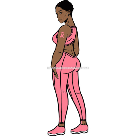 Strong Afro Woman SVG Cancer Survivor Cutting Files For Silhouette Cricut and More