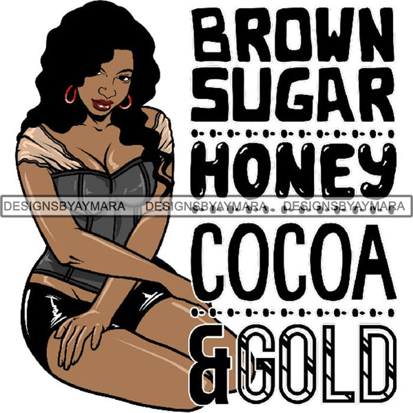 Afro Woman Tattoo Sexy Melanin Nubian Goddess PNG Files For Print Not For Cutting