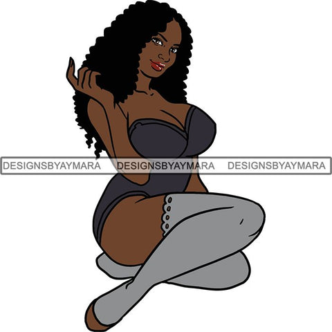 Afro Sexy Witches Halloween SVG Cutting Files For Silhouette Cricut and More