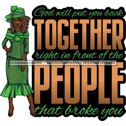 Afro Classy Lola Church Lady God Lord Quotes .SVG Clipart Vector Cutting Files For Circuit Silhouette Cricut and More!