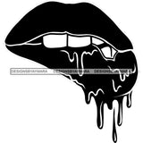 Sensual African Silhouette Lips Safari Africa Nature Exotic Culture SVG Cutting Files.