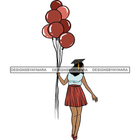 Graduation Achievement Hard Work Diploma Success Robe Cap Certificate College SVG Cutting Files