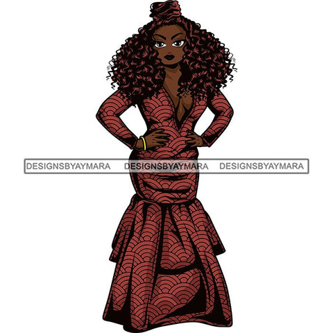 Afro Lola Boss Fashion Diva Glamour .SVG Cutting Files For Silhouette and Cricut and More!