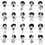 HUGE MEGA BUNDLE 1297 SVG Layered Vector Designs Afro Woman African American Women Melanin Nubian Black Girl Magic SVG PNG JPG Cutting Files For Silhouette Cricut and More