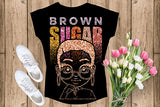 Brown Sugar Melanin Woman Sparkles African American Female Nubian Designs For T-Shirts Sublimation Print Cut Cutting SVG PNG JPG Vector Files