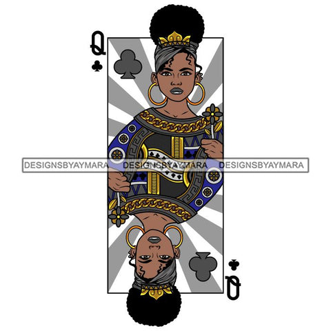 Afro Queen Lola Ace Casino Design Blackjack Poker Gambling Crown Royal SVG Cutting Files For Silhouette Cricut and More!
