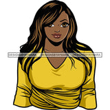 Attractive BBW Nubian Melanin Popping Beautiful African American Big Woman SVG Cutting Files
