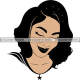 Afro Woman SVG Melanin Nubian Color Cutting Files