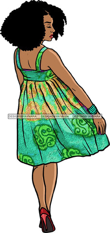 Afro Beautiful Woman Fashion Female Girl Model Dress Goddess Diva Classy Lady .SVG Cut Files For Silhouette Cricut and More!