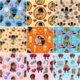 Bundle 9 Seamless Pattern Abstract Decorative Background Vector Designs SVG Files For Cutting and More!