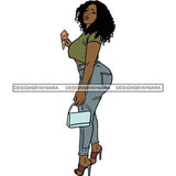 BBW Thick Thigh Woman Sassy Exotic Curvy Big Bone Goddess .SVG Cutting Files For Silhouette and Cricut and More!