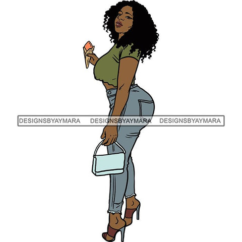 BBW Thick Thigh Woman Sassy Exotic Curvy Big Bone Goddess .SVG Cutting Files For Silhouette and Cricut and More!
